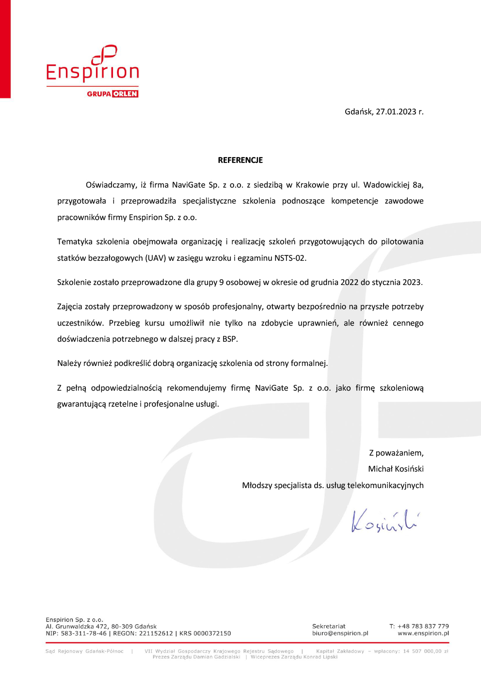 Enspirion Grupa ORLEN