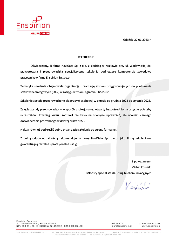 Enspirion Sp. z o.o. - Grupa Orlen